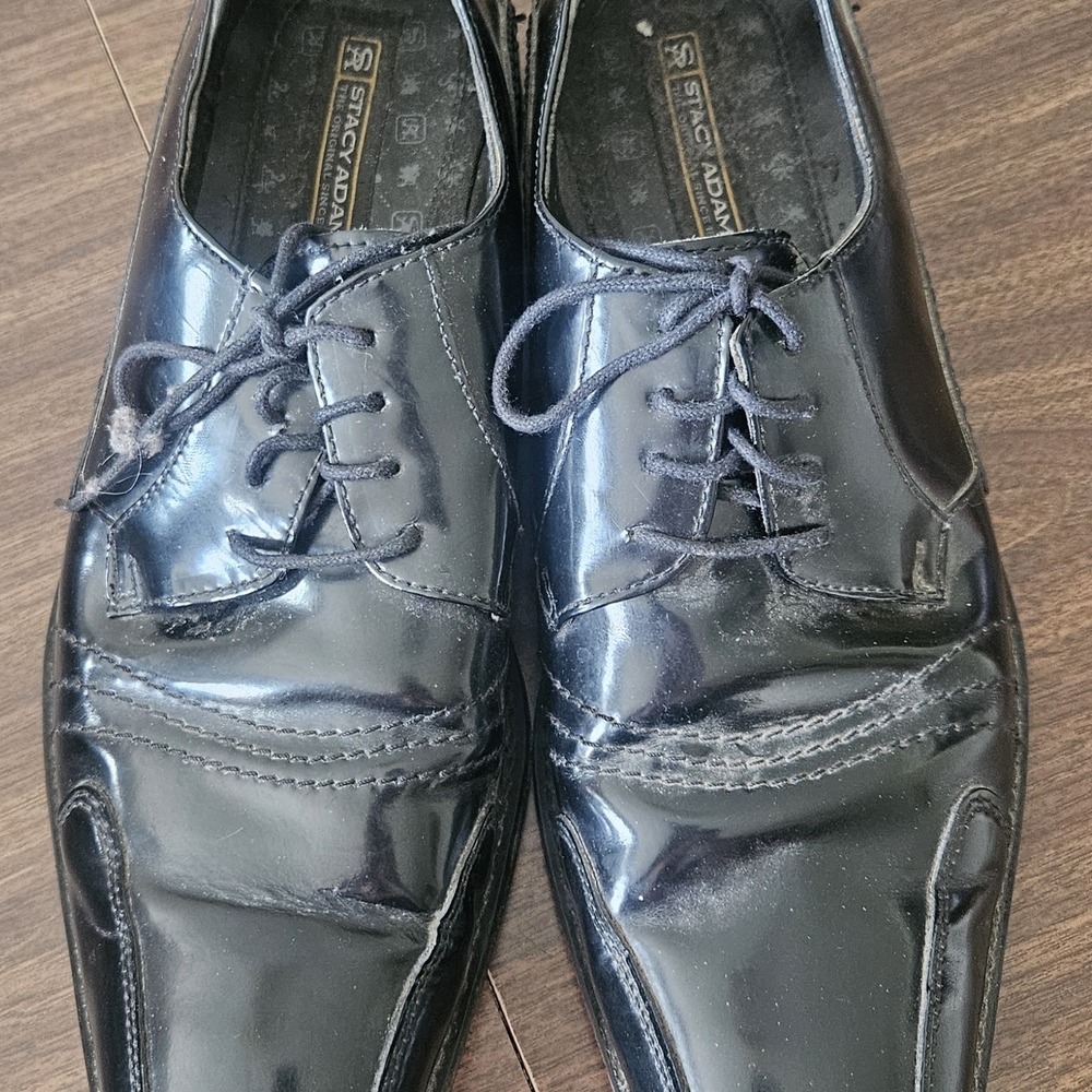Stacy Adams Men's Glossy Black Oxford Shoes